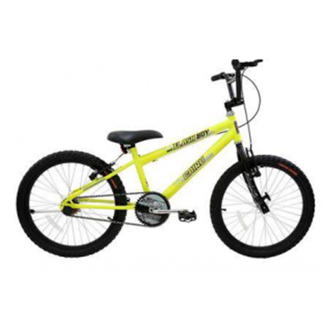 Bicicleta Cairu mtb VERDE NEON Cross Flash Boy Aro 20
